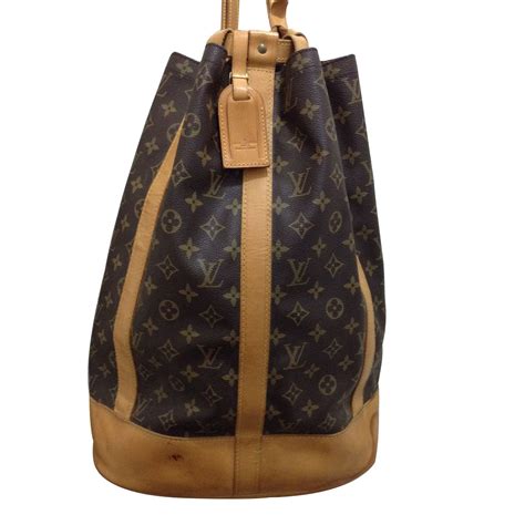 Zaini Louis vuitton in Tela Marrone 